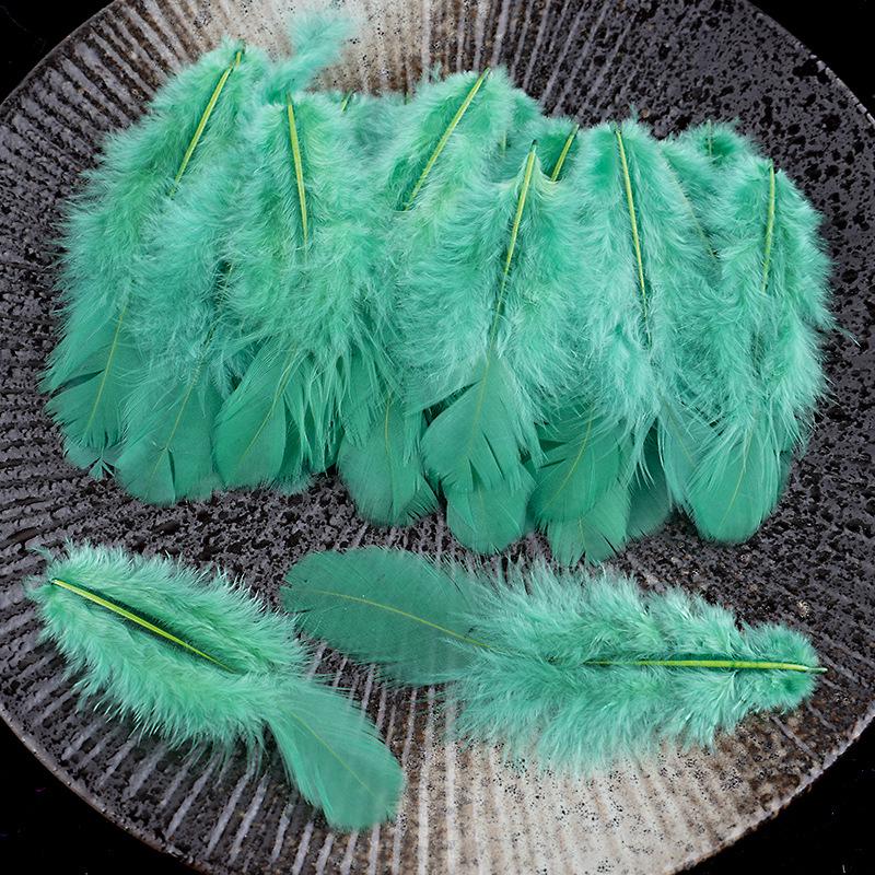 Mixed Color Chicken & Peacock Feathers for DIY Ornaments, Handicrafts, and Handmade Clothing Accessories.