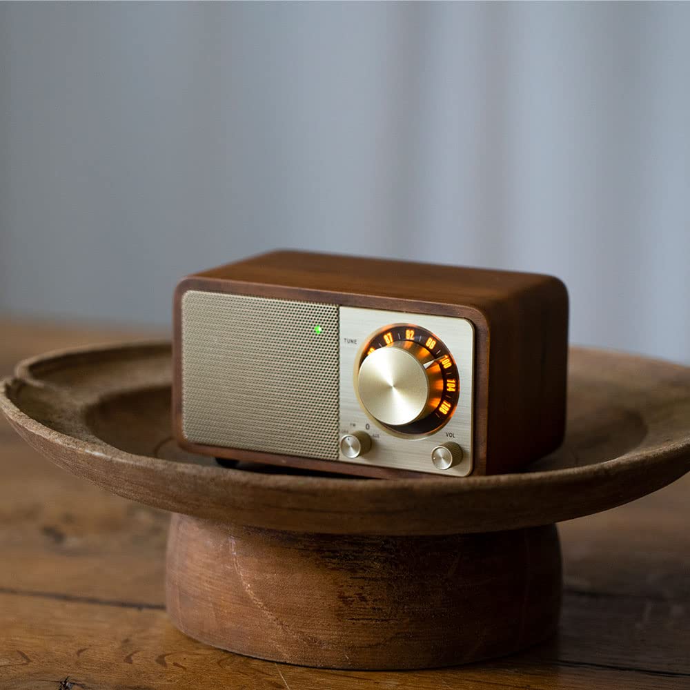 Radio FM SANGEAN Enceinte Compatible Bluetooth, Noyer, WR-301 [Compatible Bluetooth]