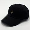 Chic hat female cartoon giraffe hip-hop cute baseball cap male four seasons travel PU leather buckle cap tide
