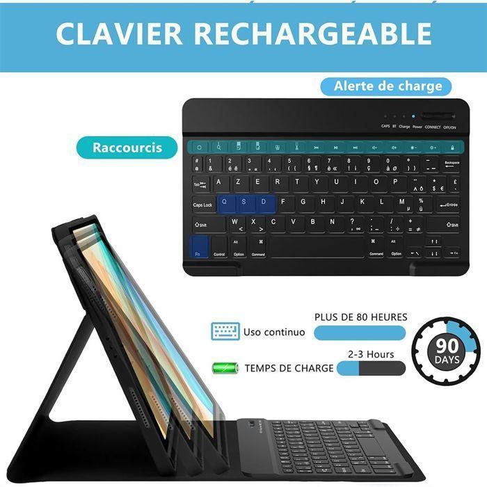 Coque Avec Clavier Pour IPad 10/iPad Air 10.9/iPad Pro 11 2018 – Noir