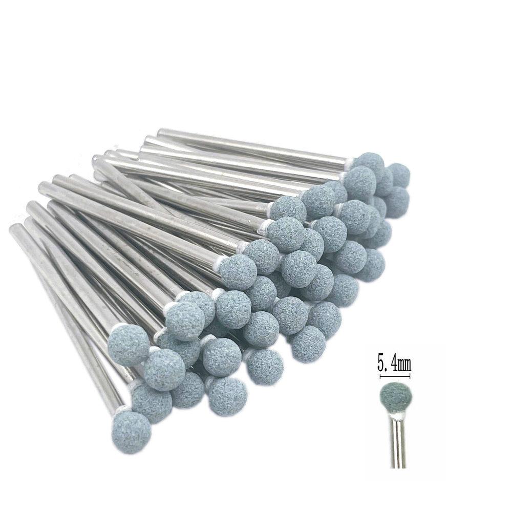 50pcs/set  Dental Stone Grinder Polisher Burs For Contouring Shaping Porcelain Dental Rotary Stone Polisher 2.35mm Shank