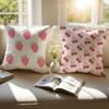 Girls For Spring Floral Ins Print Pillow Case Anti-dustmite Pillowcase Invisible Zipper Silky Short Plush Sofa Cushion Cover