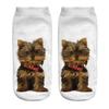 Popular Funny Unisex Short Socks 3D Dog Printed Anklet Socks Casual Socks