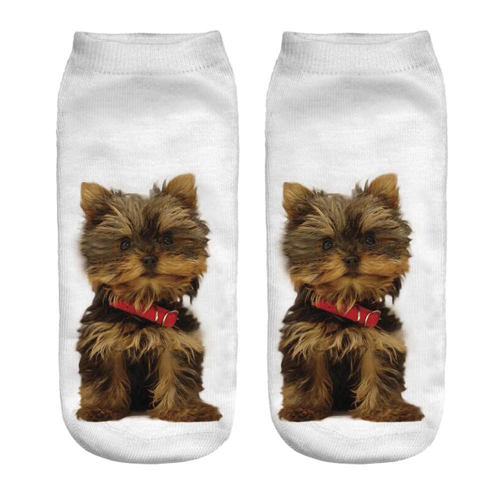 Popular Funny Unisex Short Socks 3D Dog Printed Anklet Socks Casual Socks