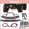 Hochwertiger Metall RC Rock Crawler Stoßfänger mit hellen LED-Leuchten für Axial Scx10 9004