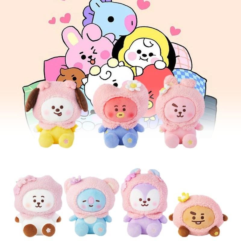 Adorable Korean Trendy Plush Doll Sakura Series Cute Cartoon Animal Figurine