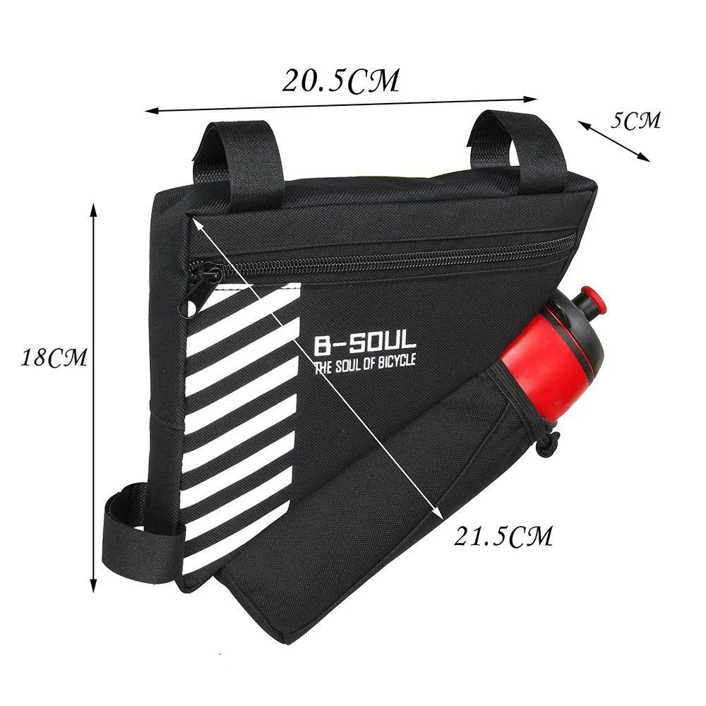 Durable Bicycle Pouch Waterproof Riding Triangle Bag Portable Water Bottle Bag