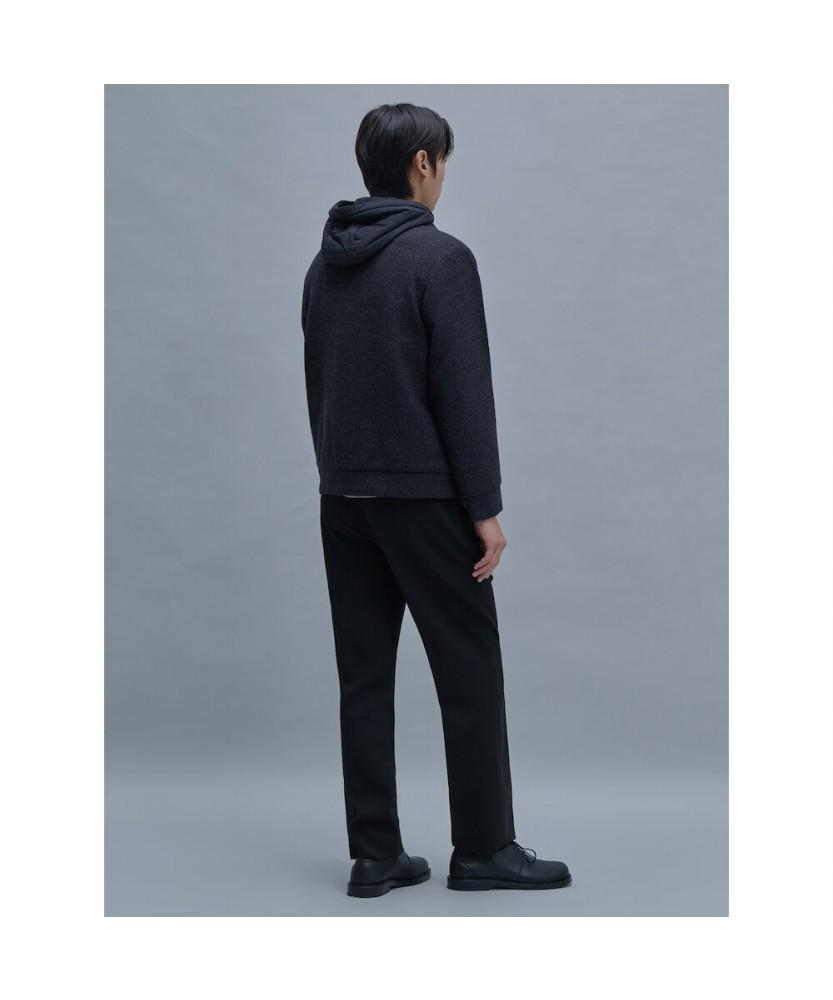 SHIFT.G Semi Wide Onetuck Slacks Black