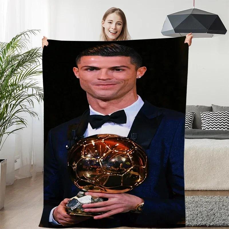 Fleece Blanket Sofa Winter Warm C-Cristiano Ronaldo Knee Bed Camping Flannel Fluffy Soft Blankets King Size Microfiber Bedding