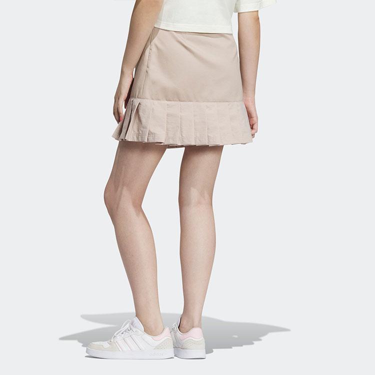 Adidas Fustă Casual Sportivă Largă Plisată cu Culoare Solidă American Vintage Fuste Femei Roz IK6082