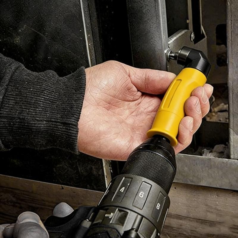 Power Tool Extension Right Angles Drill Attachment Adapter for Various Drills for Enhances Efficiency in Confined Area