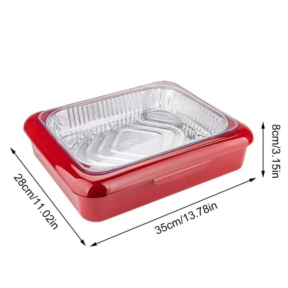 Insulation Lunch Box Foil Pans Holder Food Container Food Foil Tray  Camping Kitchenware