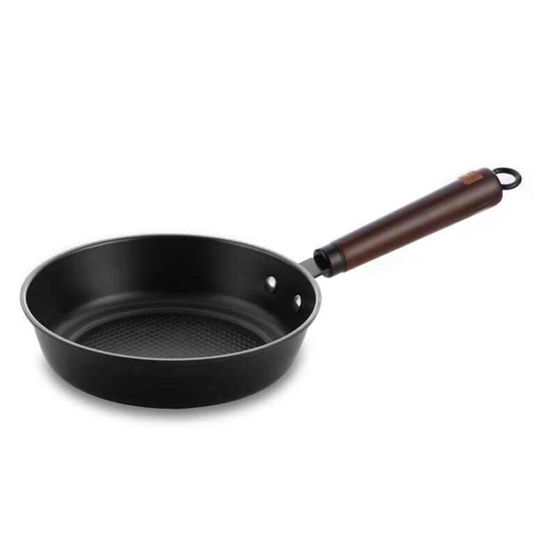 SANHO 32CM Nitrided Hammered Wrought Iron Frying Pan