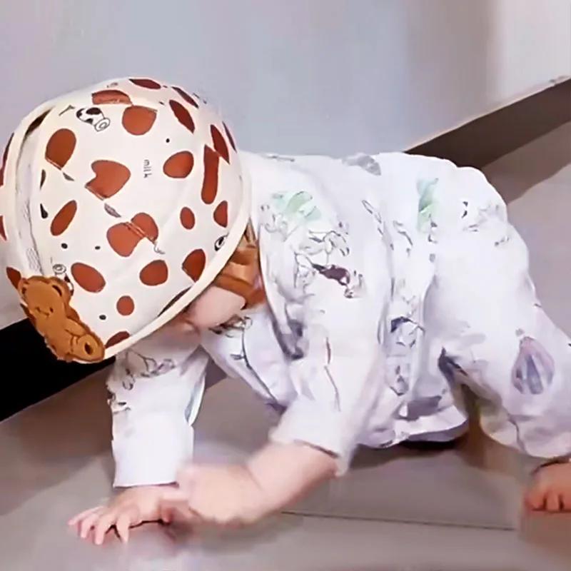 Baby Head Protector Safety Hat Cute Bear Bunny 1-3T Toddler Baby Prevent Injured Helmet For Crawling Walking Learning Headgear
