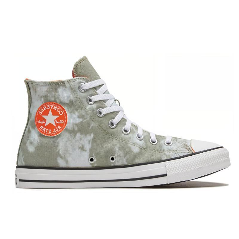 Converse Chuck Taylor All Star Round-toe Lace-up High-Top Canvas Unisex Grey