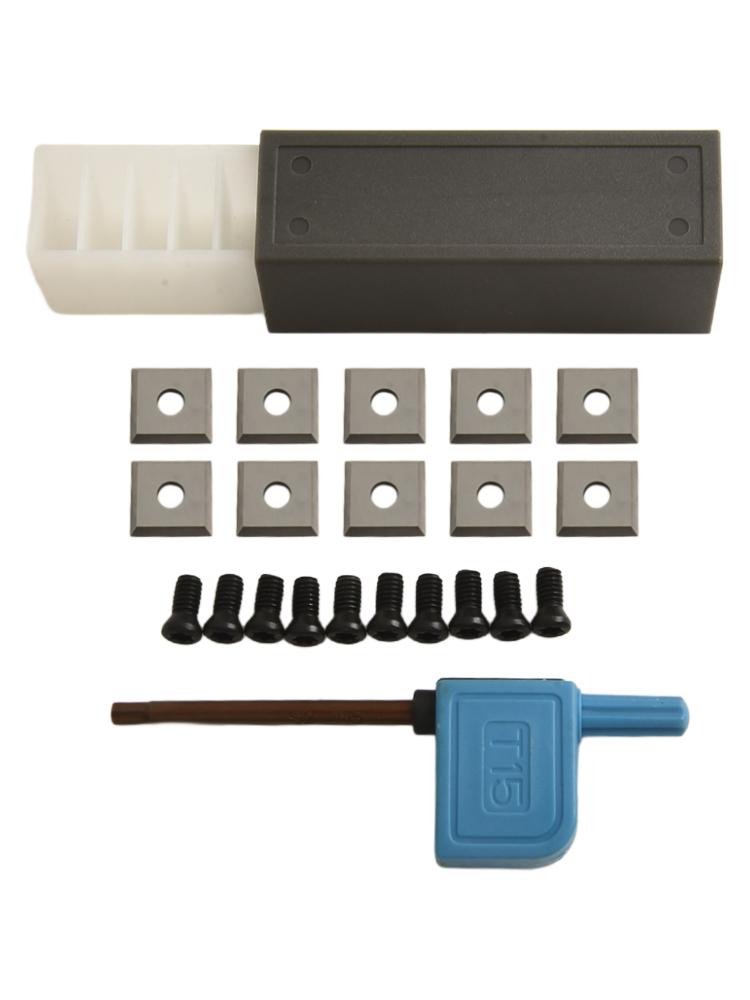 Hartmetall-Wechselplatten Zehnerpack (Quadratische Form) für Hohe Leistung Für Holzbearbeitung und CNC-Router-Einsatz