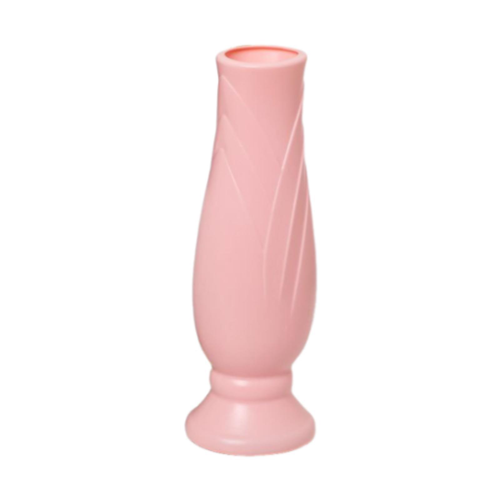 

Flower Vase Plant Pot Unbreakable Nordic Creative Aesthetic Collectible Modern Tall Bud Vase for Living Room Office Entryway рожевий