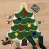 Christmas Floor Mat Xmas Tree Snowman Non-Slip Bathroom Rug Absorbent Washable