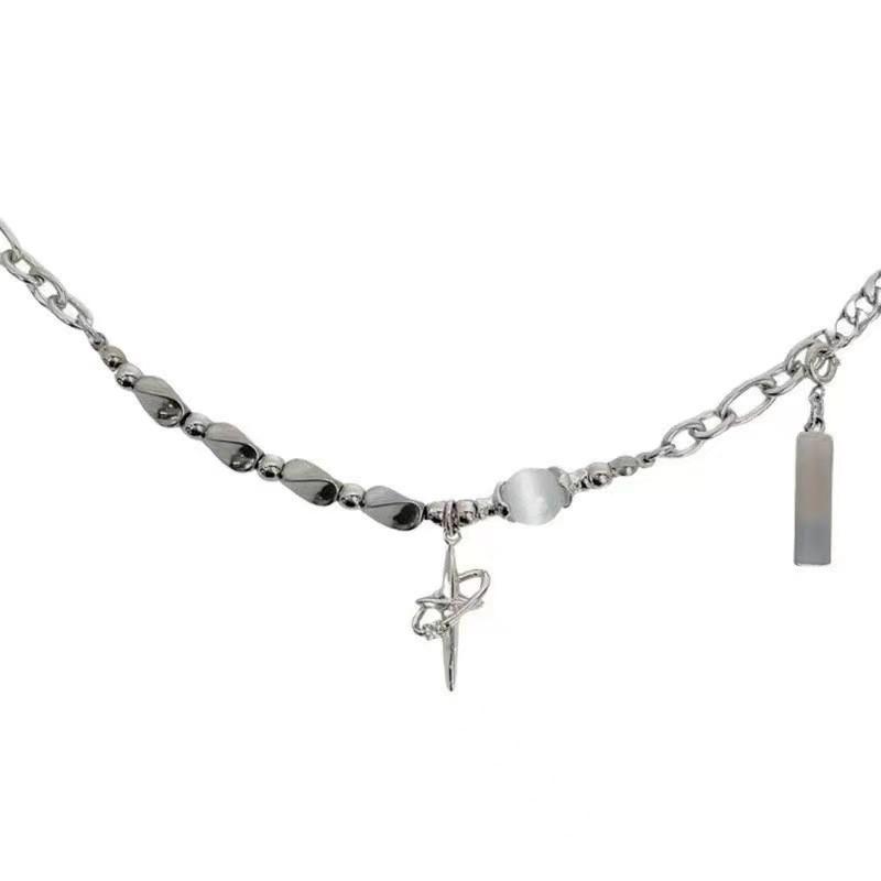 

Diamond-encrusted star necklace female light luxury ins hip-hop tide collarbone chain original accessories
