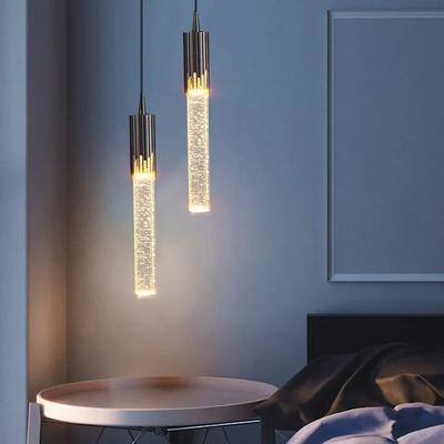 Modern Crystal Pendant Lamps Home Decor Bedside Hanging Light for Living Room  Bedroom Ceiling Chandelier Lights