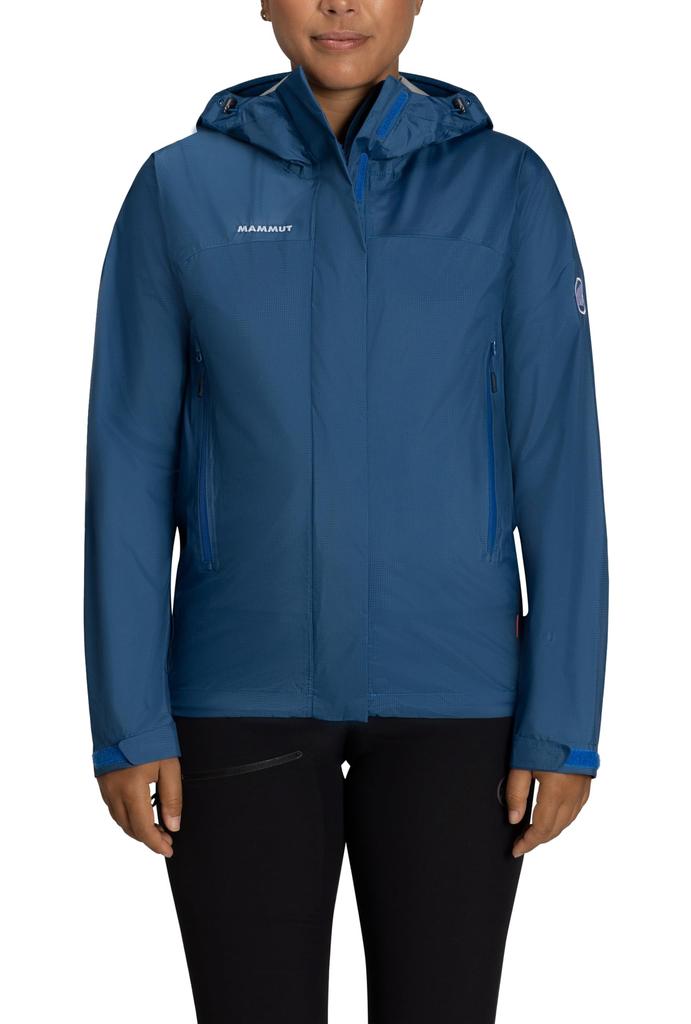 Microlayer Hardshell Hooded Jacket Asian Fit Microlayer HS Hooded Jacket AF Women Deep Ice [Mammut] 2.0 Women's / 2.0 1010-28661