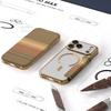 Applicable to Apple 18ProMax mobile phone case, color shield, magnetic flip cover, leather case, iPhone17 card all-inclusive protective case.