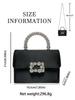 Elegant Rhinestone Women's Crossbody Bag - High-End Silk Luxury Handbag for Evening Parties