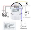 ZMFJH Blue LED Digital 3 IN 1 52MM Water Temperature Gauge+Oil Presssure+Fuel Gauge with Alarm Sensor Set for Car Boat 12V24V