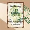 Metal Wall Art St. Patrick's Day Vintage Irish Pub Decor Home Gift