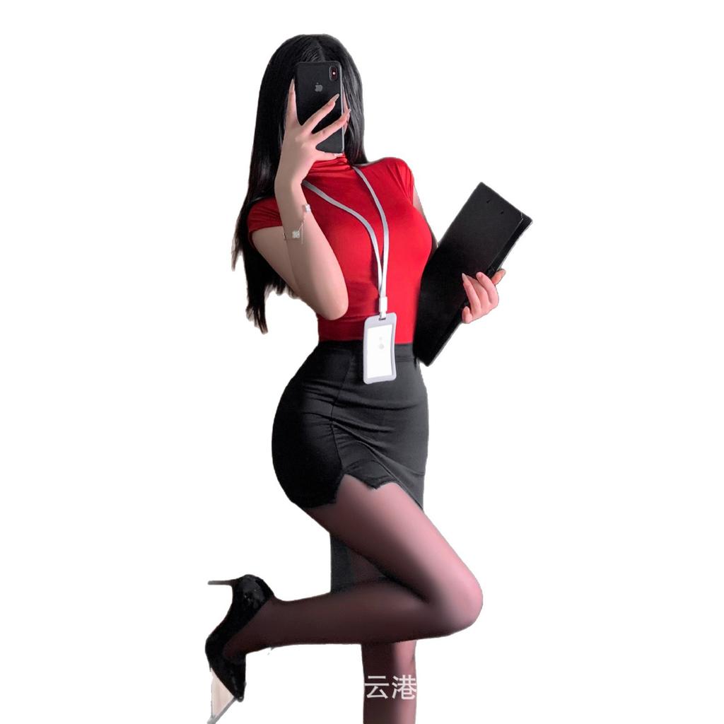 Sex underwear sexy royal sister hip skirt secretary suit qqny flirting uniform abstinence pajamas