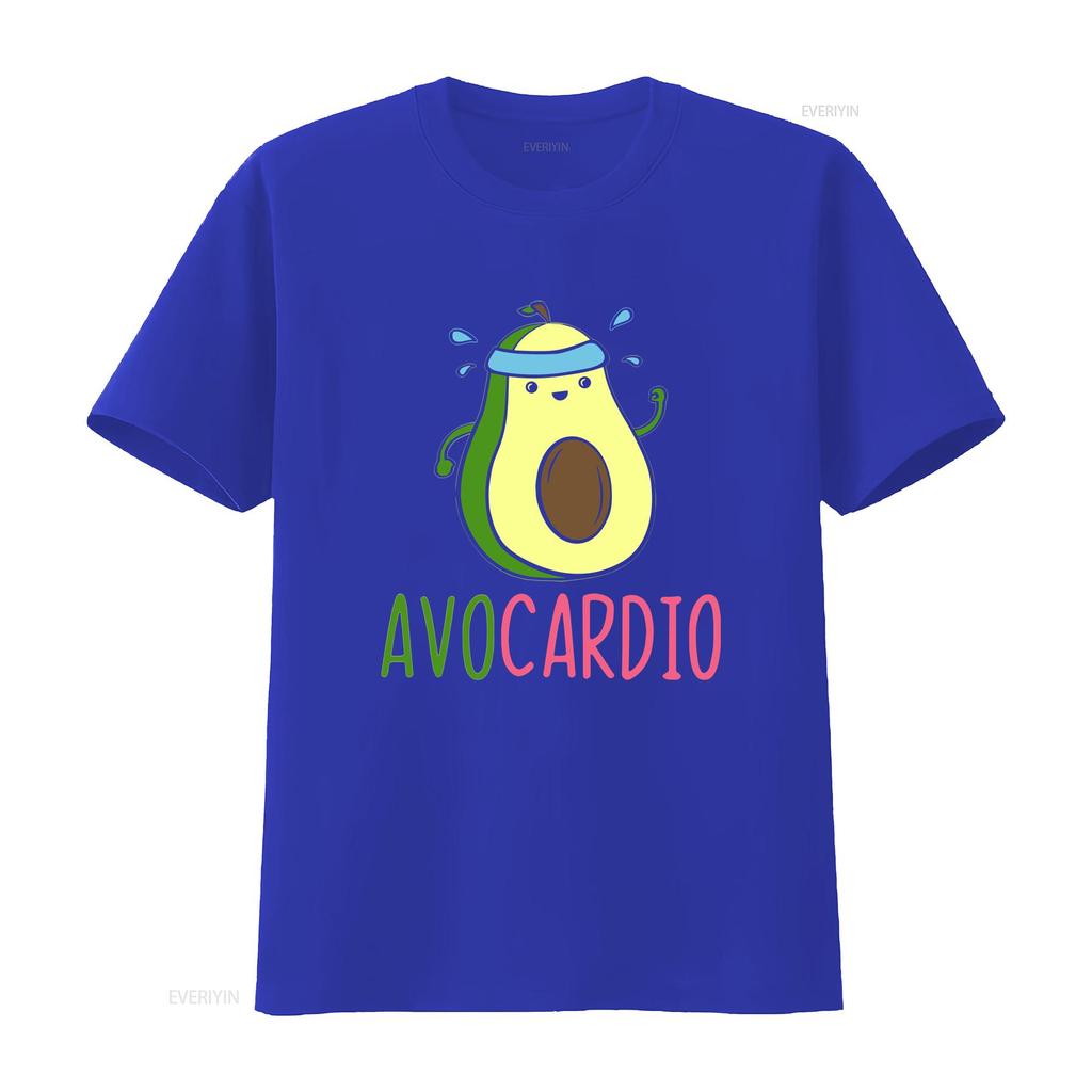 Avocardio Gym Workout Avocado Avo Cardio T Shirt Baggy Boyfriend 2320 Vintage Washed Comfortable Casual Fashion Stylish