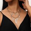 2pcs/set Multi Layer Feather Pendant Necklaces for Women Punk Choker Necklace Chain Streetwear Jewelry Gifts