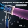 8 IN 1 Large Flow Shower Head With Filter 5 Modes High Pressure Water Saving Massage Portable Shower Faucet Bathroom Accessories