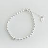 August Harmony 925silver Mirror Powder Beads Bracelet / 5color