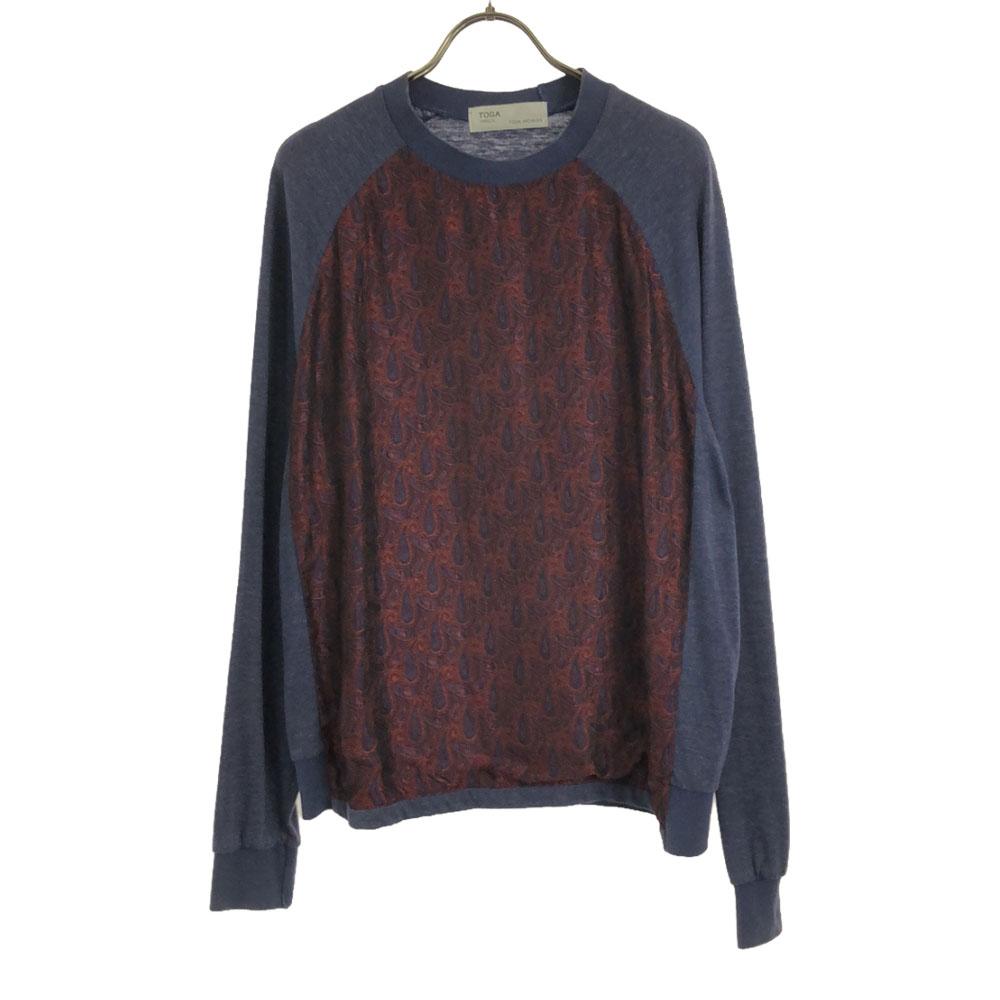 

TOGA ARCHIVES сделано в Японии Пейсли Узор С длинным рукавом переключающийся Крой 48 Мужской Б/у