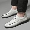 Newest Handmade Genuine Leather Men Shoes Casual Brand Mens Oxford Shoes For Male Upscale White Wedding Shoes Leather Men'S Shoes