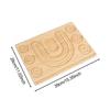 PEWETE Wooden Bead Board, Jewelry Measuring Board, Measuring Bead Design Tray, Bracelet Design Board for Jewelry Making, Beading Projects, Necklace Ma