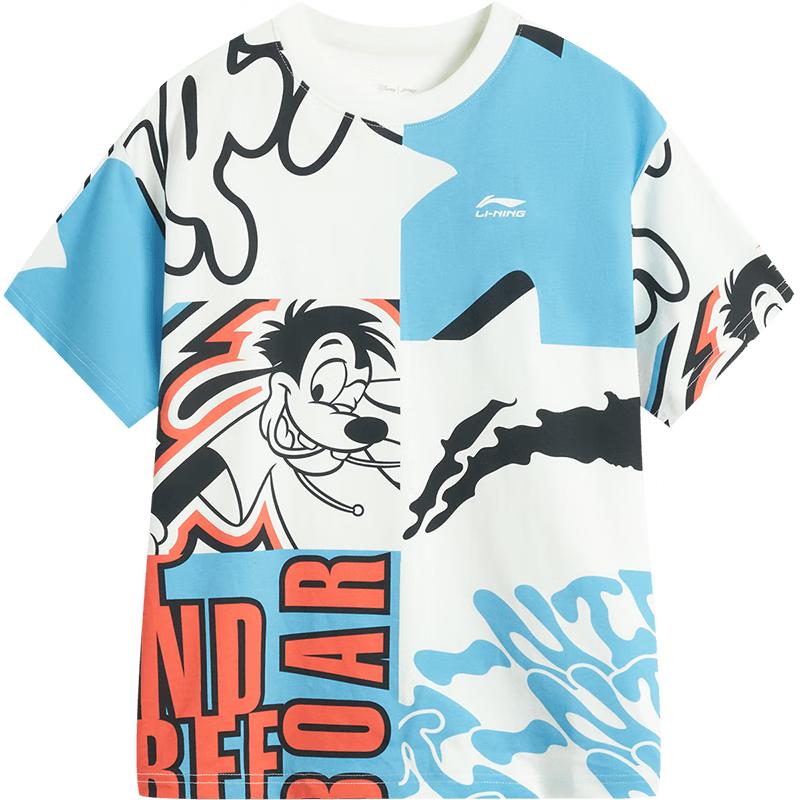 Li-Ning Boys  Disney Goofy All-Over Print Short Sleeve T-Shirt 160