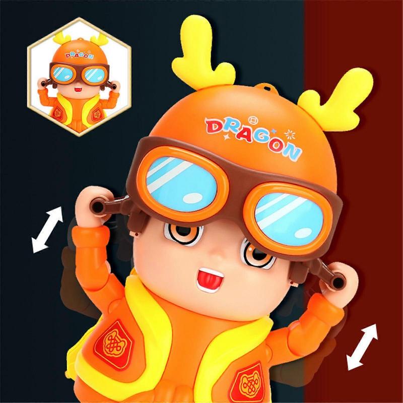 Walking Dancing Robot Toy for Kids,Dancing Little Boy Doll Toddlers Bosys Girls Fun Toy Figure Interactive Toys