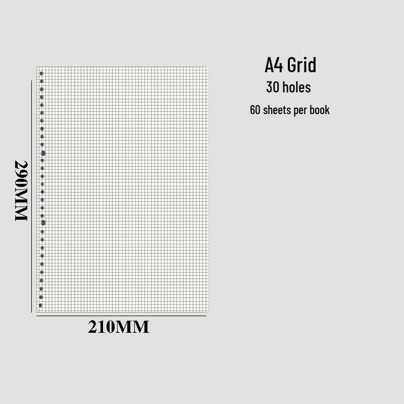 Minimalist Plastic Ring Binder Student Notebook Planner