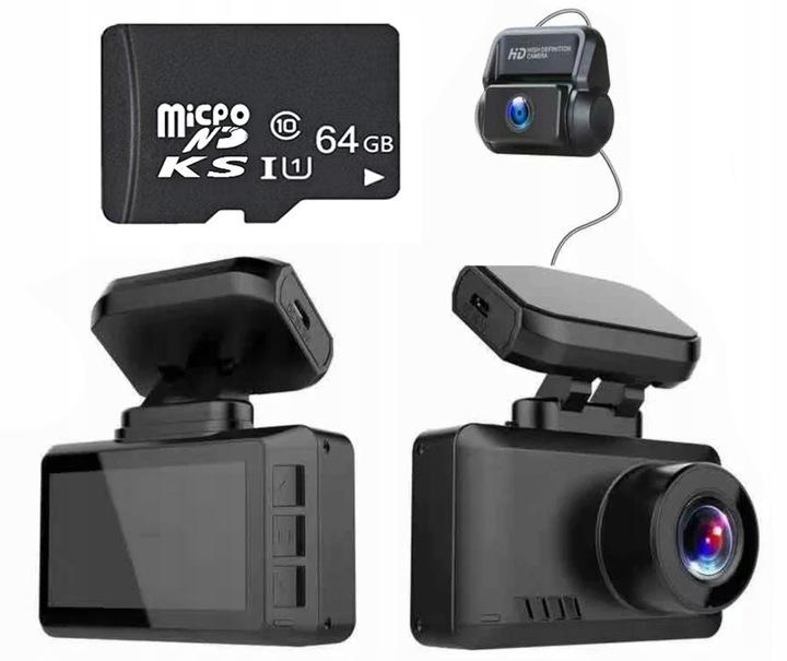 Wideorejestrator Przód I Tył Z Gps Ultra Hd 4K Videocar D510