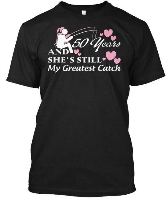 50th Anniversary Wedding Gifts For Each Year 50 TTshirt Made in USA S-5XL XL
