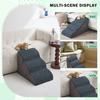 Pet Stairs, Steps, Small Dogs Getting Up and Down, Bed Ladder, Bedside Ladder, Removable and Washable Sponge Slope Ladder