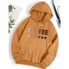 Love Coffee Funny Letter Graphic Printing Hoody Woman Fashion  Sweatshirt Casual S-6XL Hooded Autumn Oversized Clothing