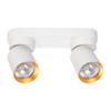 Andy Ceiling Lamp 2Xgu10 White + Gold