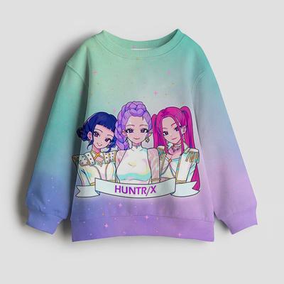 Funny O-Neck Hoodie Manga Kids Kpop Demon Hunters Children's Sweatshirt Cute Tiger Harajuku Hoody for Boys Girls
