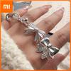 925 Sterling Silver Rings for Women Couple Minimalist Handmade Simple Big Bow Ring Fine Jewelry Gift Prevent Allergy