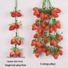 Artificial Vegetable & Fruit Skewer Wall Hanging - Chili & Corn Decor