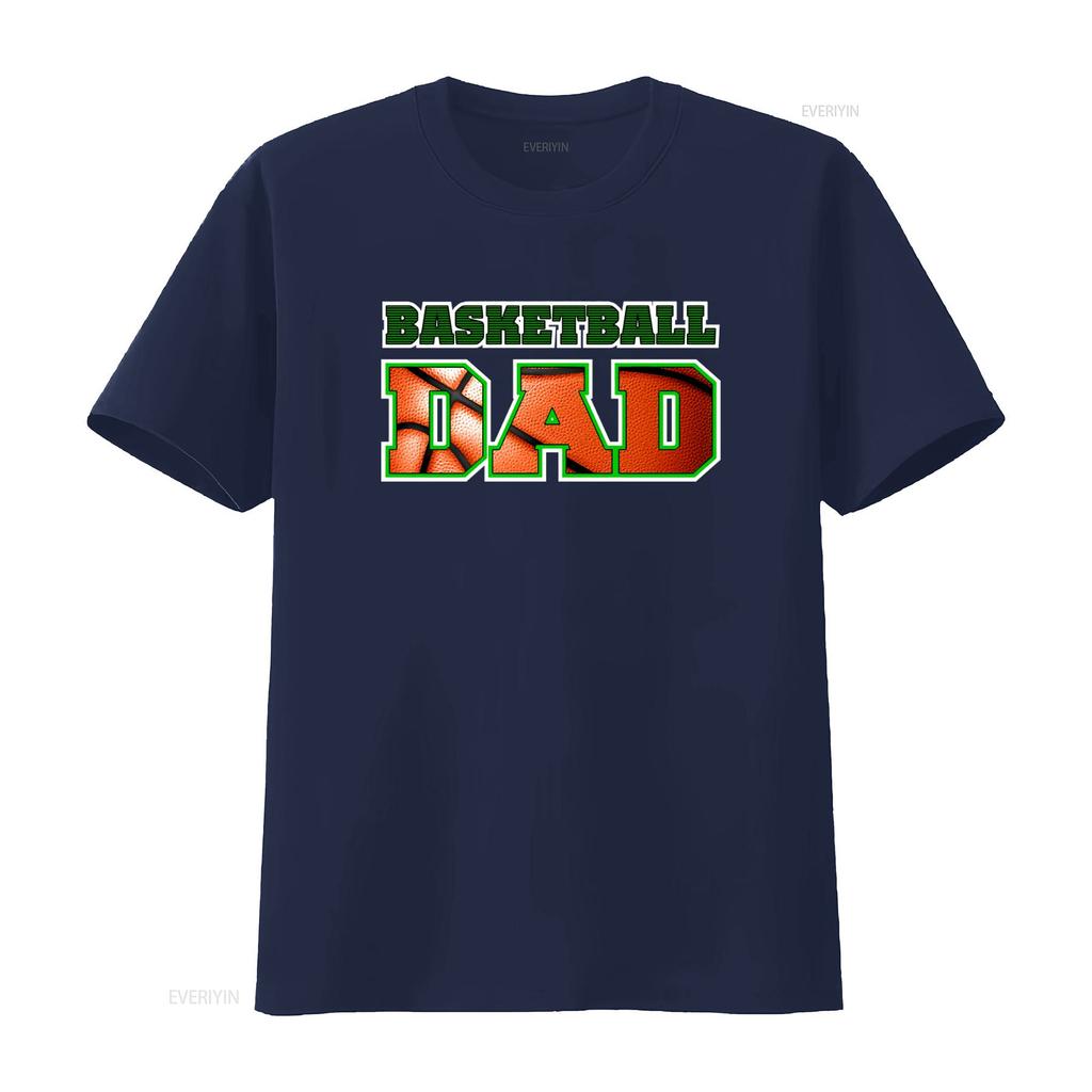 Basketball Dad Unisexs Big Tall T Shirt Unique Print For Sports Loving Dads Vintage Stretched Stylish Casual Graphic