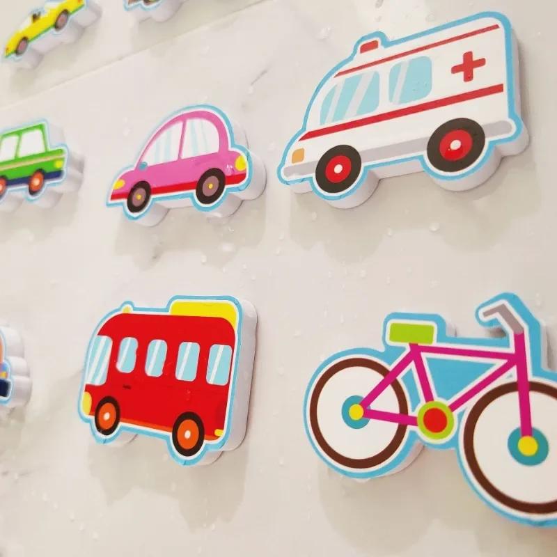 Non-Toxic Baby Bath Toys Cars Boat Cognitive Floating Toy Foam Eva Puzzle Bathing Toys For Kids Children Bathroom Play Water Game Toys
